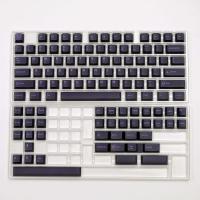 114 Key Translucent Double Shot ABS Keycaps Purple Black Semi Transparent Keycap Cherry Profile for MX Switches Gaming Keyboard - details 5