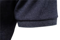 POLO de algodón cepillado a la moda para hombre, camisa POLO de manga corta con solapa bordada estampada, novedad de verano - details 7