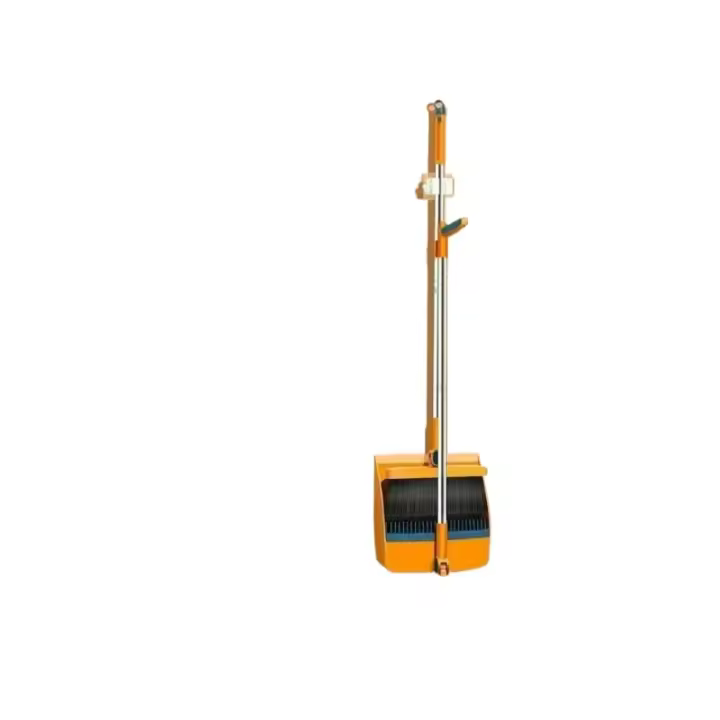 Juego de Escoba y Recogedor Plegable de Acero Inoxidable Utilizable en Cocina y Oficina - 1