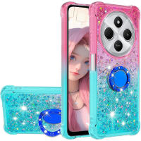 Funda líquida con purpurina y soporte para Xiaomi Redmi 14C A4 A3 Pro Poco C75, cubierta de arena fluida degradada - details 8