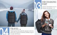 Mochila de Viaje Cabina Avion, Expandible, Grande, Adecuado tanto para hombres como para mujeres, Con puerto de carga USB - details 5