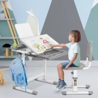 Escritorio para niños y estudiantes, mesa ergonómica y juego de descongelación, con cajón, soporte de lectura, lámpara LED regulable, altura ajustable - details 13