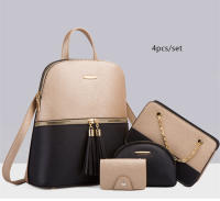 Mochila de Moda para Mujer Mochila de Cuero con Correa para Hombro Bolso Cruzado Set de Bolso de Tarjetero de Cuero Regalo para Mujer - details 2