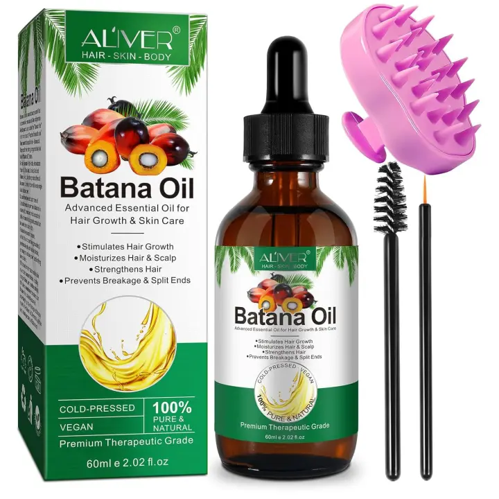 Crecimiento 2.02 Fl Oz con masaje del cuero cabelludo, cuidado de la piel esencial 100% puro, repara el cabello dañado, nutre el cuero cabelludo, reduce la caída, - 1
