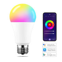 Bombilla inteligente con WiFi, luz LED regulable con Control de voz, lámpara RGB, compatible con Alexa y Google Home, 9W - details 4