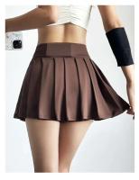 Pantalones cortos deportivos de yoga para mujer, ropa anti-caminar para correr, Falda plisada de cintura alta transpirable de secado rápido - details 10