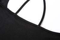 BUNO-Faldas sexis negras de cintura alta con tirantes para mujer Primavera Verano 2025 falda larga con abertura alta para mujer - details 6