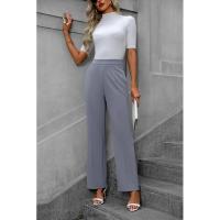 Pantalones elegantes de cintura alta para mujer, comodidad y estilo en primavera y otoño - details 4
