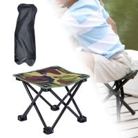 Fold Camping Stool Fishing Seat Lounger Chair Ottoman Compact Outdoor Foot Stool Portable Footstool for Lounge Patio Camping