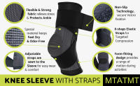 Tobillera ajustable con mangas de compresión, soporte para ARCO, estabilizador de pie, fascitis Plantar, tendinitis de Aquiles, 1 par - details 1