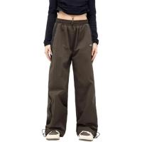 Pantalones Jogger Retro de Cintura Alta para Mujeres Cintura Elástica, Ancho Excessivo, Estilo Hip Hop - details 9