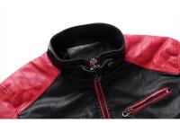 Chaqueta de Cuero de Motocicleta para Hombres Ajuste Delgado PU de Alta Calidad Moda Otoñal Casual - details 9