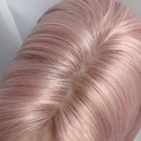Peluca japonesa Cos de verano, dulce y corta, pelucas con malla frontal rosa y marrón, diadema, pelucas naturales frescas de Cosplay de Lolita, juego de rol - details 12