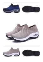 Zapatillas de deporte informales para mujer, cómodas zapatillas de correr de malla con cojín transpirable, zapatillas negras para mujer, zapatos de estudiante 2025 - details 5