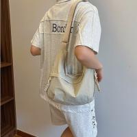 Bolso de hombro lavado de gran capacidad para mujer, bandolera de nailon informal, bolso de Dumpling de Corea de Color sólido para verano - details 27