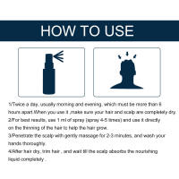 Spray para hombres, línea de cabello reafirmante, cuidado anticaída, líquido espeso - details 2