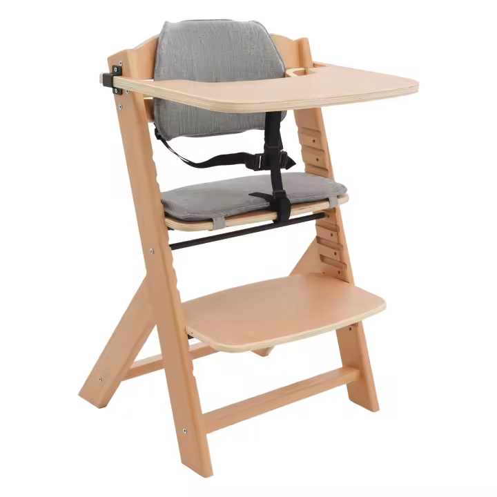 Trona de madera, sillas altas para bebés y niños pequeños, trona para bebés - 1