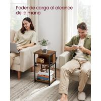 Mesa Adicional con Enchufe Mesita de Noche con 2 Tomas AC y 2 Puertos USB 30 x 34 x 58 cm - details 3