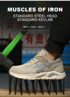 Zapatos De Seguridad Para Hombre Y Mujer 2024 Suela Antipinchazos Indestructible Transpirable Con Punta De Acero Botas De Trabajo Con Malla Tamaño True Fit - details 6