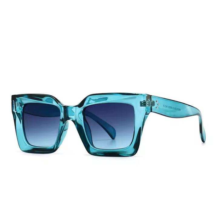 gafas de sol cuadradas Vintage para hombre y mujer, lentes de sol de diseñador de marca de lujo, gafas de gran tamaño, UV400 - 1