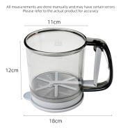 WALFOS tamiz semiautomático para harina tamiz de cacao en polvo de plástico de mano filtro de harina utensilios de Cocina novedos herramientas para hornear - details 13
