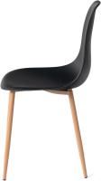 Juego de 4 sillas giratorias de ante para comedor con asiento acolchado, sillas de diseño para salón o cocina, con patas de metal negro, marrón - details 57