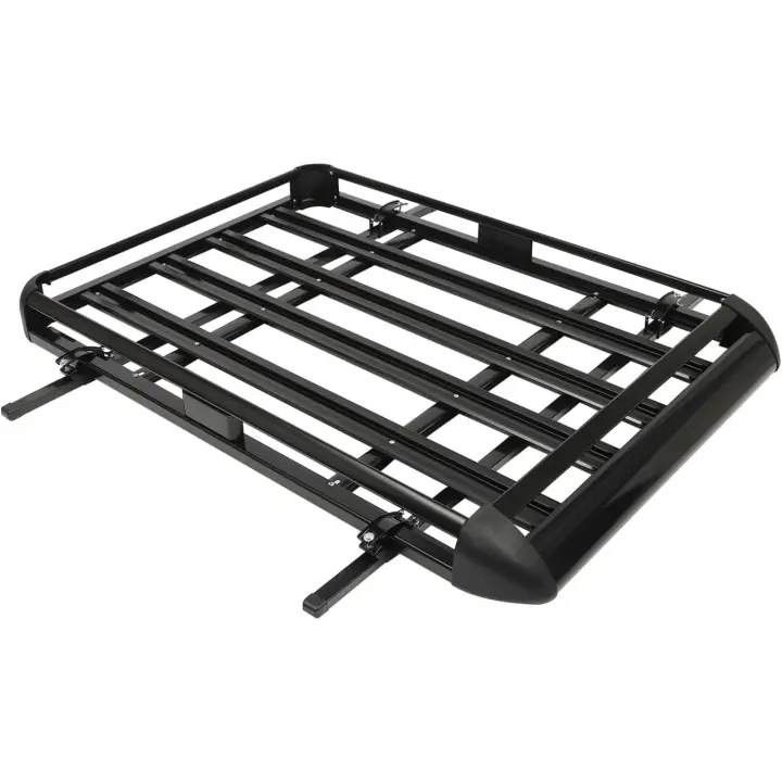 Baca techo para coche cesta techo ajustable y ancha gran aluminio universal - 1