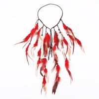Diadema de plumas con borlas a la moda, tocado ajustable de estilo bohemio, disfraz étnico, diadema india de arcoíris, boda de novia - details 6