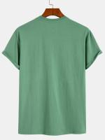 Camiseta 100% algodón con estampado de piña para hombre, camiseta informal de manga corta con cuello redondo, ropa de hombre para exteriores - details 16