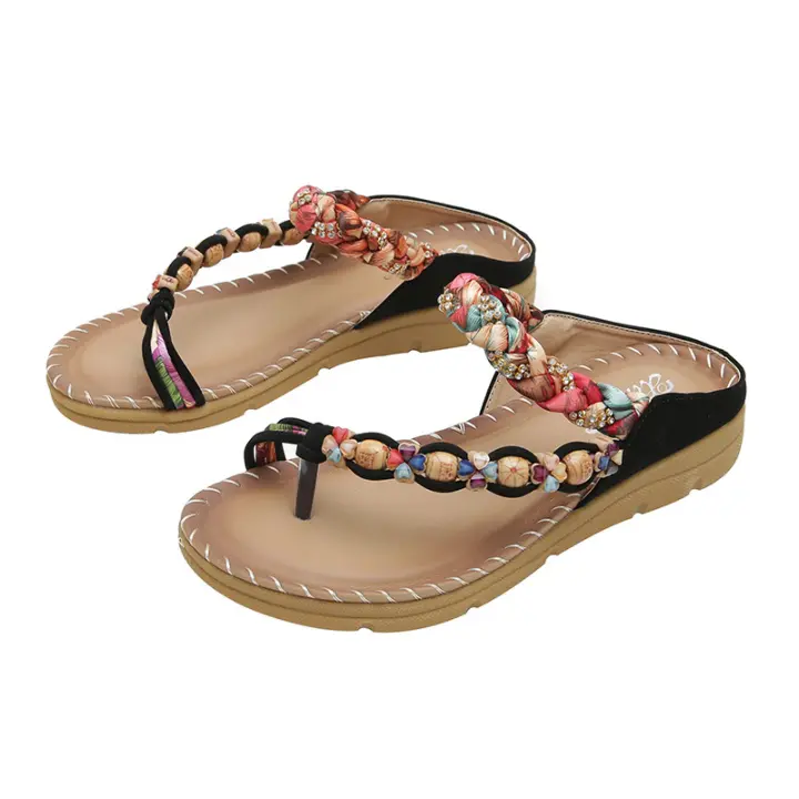 Zapatos Verano 2025 Mujer, Sandalias de Plataforma Euroamericanas, Estilo Bohemio, Zapatos de Tacón de Mujer, Zapatos Mujer Fiesta - 1