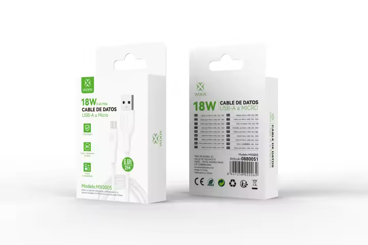 Cable de carga rápida USB a Micro B original de alta calidad para algunos teléfonos, cable de datos útil de 2 m - 1