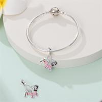 Encanto de Flamenco y Unicornio de Plata Esterlina 925 Joyería de Pulsera Original DIY para Mujeres - details 14