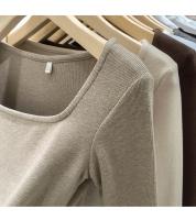 Camiseta ajustada de algodón para mujer, Top corto de manga larga, camiseta Sexy blanca Y2k para primavera y otoño - details 17