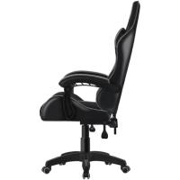 Silla para Ordenador, Silla Ergonómica para Juegos, Silla de Escritorio para Oficina con Altura Ajustable y Ruedas, Sillas de Videojuegos Color Negro/Gris. - details 3
