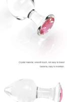 Juguetes Sensuales para Adultos Plug Anal y Vaginal de Cristal con Elementos BDSM Tienda de Sexto - details 6