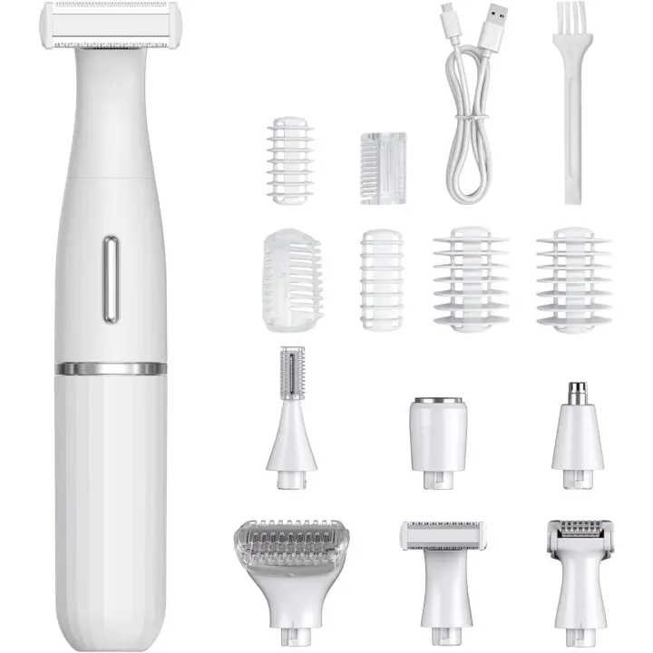 Grabador de pelo de Oreja y Nariz, 4 en 1, USB, Profesional, painless, para helbres y Mujeres, máquina de afeitar Corporal o facial, Dua resistant IPX7 - 1