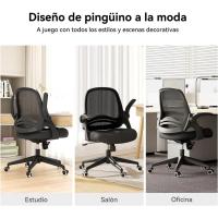 Silla de Oficina Plegable con Apoyabrazos Silla de Oficina Ergonómica de Malla Transpirable - details 29