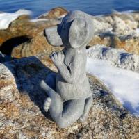 Estatua de Yoga para Perros Buda Meditación Resina Decoración Exquisita para el Hogar Adorno de Jardín Artesanía de Arte de Pieza Novelty Gifts - details 3