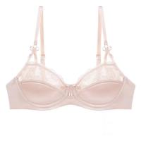Conjunto De Sujetador Y Bragas Para Mujer En Talla Grande Con Borde De Encaje Brillante Sexy Muy Ajustado Con Anillo De Acero Suave Soporte Para Pechos Grandes - details 7