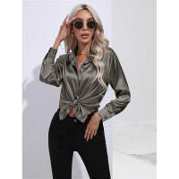 Camisa de satén para mujer, blusa de manga larga, nuevo estilo primavera/verano, ropa de mujer - details 33