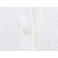 mujer Primavera 2025, moda, camisa bordada con agujeros, botón frontal, manga larga, cuello en V, blusa blanca, blusas 2025, moda, agujeros, botón, manga, cuello en V, blusa, - details 5