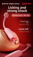Estimulador de Clítoris Licking de Lengua Juguete Sexual Vibrante de Silicona para Mujeres - details 0