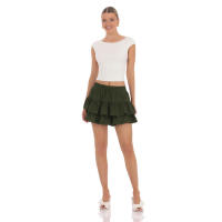 Nueva Falda Culotte Pastel Dulce Anti-Luz con Cintura Elástica y Cordón para Mujer, Verano 2025 - details 15