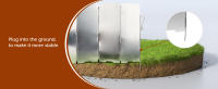 Parabrisas para acampar, Parabrisas plegable para exteriores, Parabrisas de aluminio para estufa de gas, peso ligero para caminar, mochilero, acampar (10 placas) - details 1