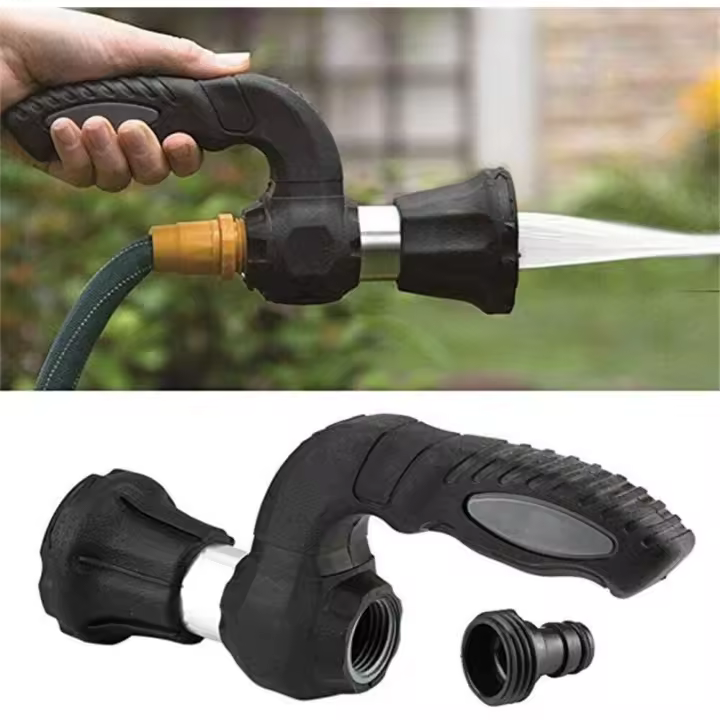 Boquilla de pulverización de manguera de jardín, potente rociador ajustable para riego de plantas de césped de jardín - 1