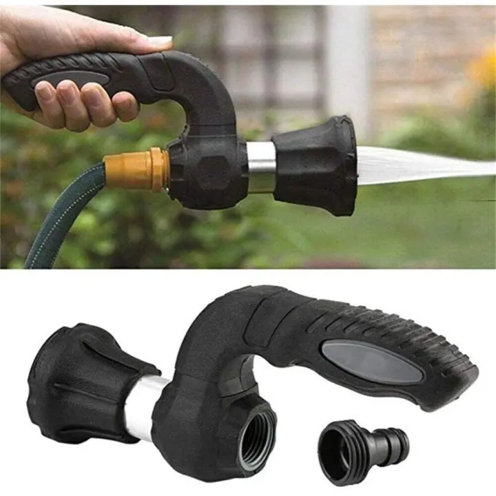 Boquilla de pulverización de manguera de jardín, potente rociador ajustable para riego de plantas de césped de jardín - 1