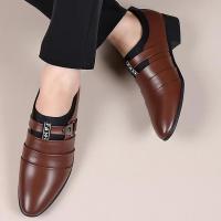Zapatos de Cuero Clásicos para Hombres Mocasines de Punta Afilada Perfectos para Boda, Fiesta, Oficina, Vestir Casual Camisas Polo, Moda para Hombres - details 13