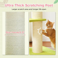 PAWZ Road Poste rascador para gatos grandes, torre de árbol para gatos moderna con poste rascador grueso, perchero superior, cama para gatitos, rascadora para gatos, muebles para gatos, juguetes para gatos - details 17