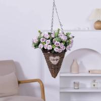 Rosa de seda Artificial de 10 cabezas, ramo de eucalipto y peonía blanca simulada, decoración de boda, flores falsas, decoración de jardín y hogar - details 18