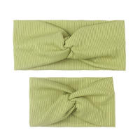 Headband Elástico De Color Sólido Para Niñas Pañalera De Algodón Unisex Accesorios De Moda Para Madres E Hijos Conjunto De Cabello Lindo Y Práctico - details 5